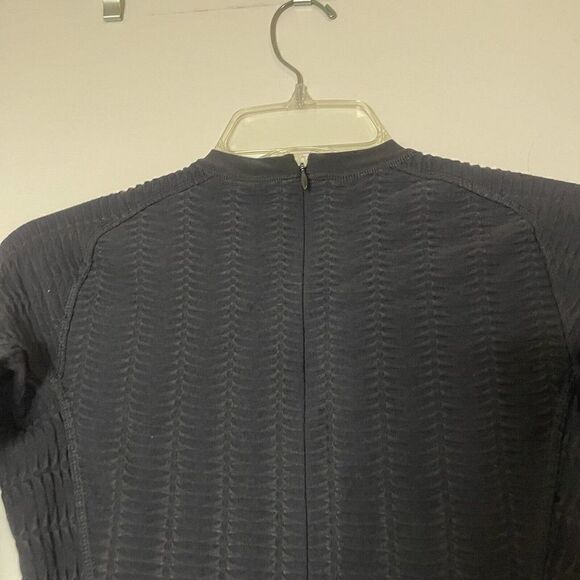 RAG & BONE black cinched ribbed long sleeve stretch bodycon dress size Small - Picture 4 of 5